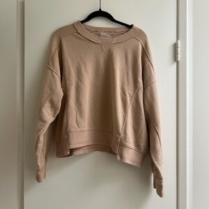 NWT Free people FP movement pullover sweater size small tan